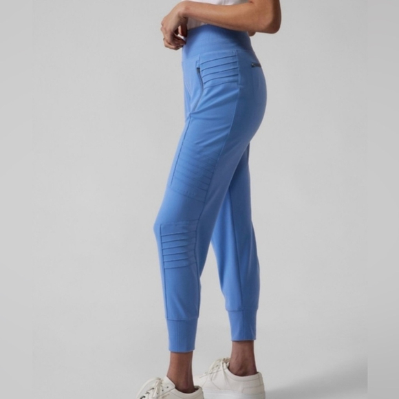 Athleta | Venice Moto Jogger | Sz S | Cottage Blue | NWT - Picture 2 of 12